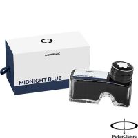128186 Темно-синие чернила во флаконе Montblanc (Монблан) Midnight Blue 60мл