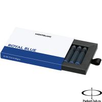128198 Синие картриджи Montblanc (Монблан) Royal Blue 8 ink cartridges