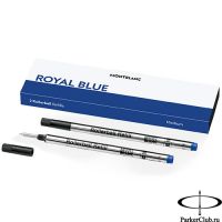 128233 Синий стержень Montblanc (Монблан) Rollerball Refill Royal Blue M (2шт в уп)