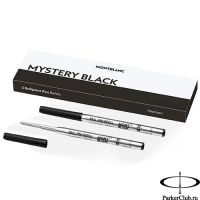 128211 Черный стержень для шариковой ручки Montblanc (Монблан) Mystery Black M (2шт в уп)