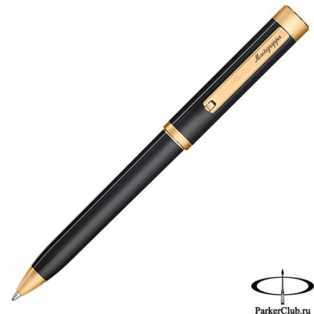 ZERO-YG-BP Шариковая ручка Montegrappa (Монтеграппа) Zero Black Yellow Gold IP