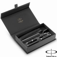 2214457 Набор Parker (Паркер) IM Black CT M из шариковой и перьевой ручек и чехла