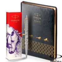 1953182_312804_LE26 Набор Parker (Паркер) Jotter Horse Special Edition GT из шариковой ручки и ежедневника черного цвета