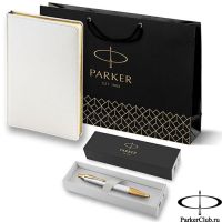 2143128_063643 Набор Parker (Паркер) IM Premium K318 Pearl GT из шариковой ручки и ежедневника недатированного