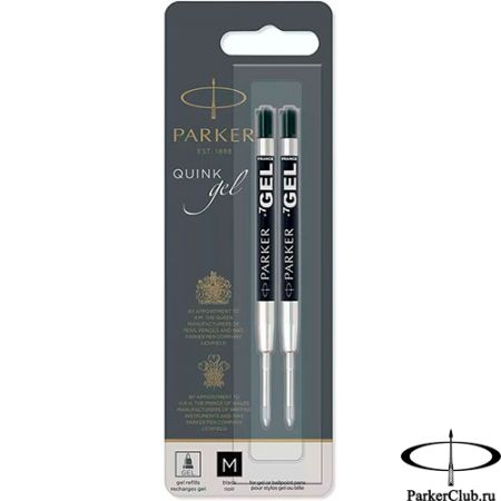 Черный гелевый стержень Parker (Паркер) Gel Pen Refill M в блистере 2 шт