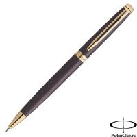 2217942 Шариковая ручка Waterman (Ватерман) Hemisphere Metallic Black Lacquer GT
