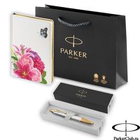 P2143128_063643 Набор Parker (Паркер) IM Premium K318 Pearl GT из шариковой ручки и ежедневника недатированного