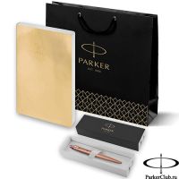 255212_275502 Набор Parker (Паркер) Jotter XL SE20 Monochrome Rose Gold из шариковой ручки и ежедневника золотистого цвета