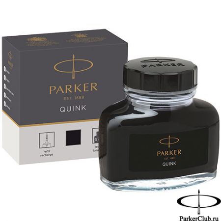 Черные чернила Parker (Паркер) Quink Black во флаконе