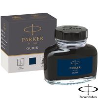 1950378 Темно-синие чернила во флаконе Parker (Паркер) Quink Bottle Blue/Black Ink