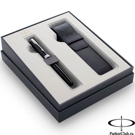 Подарочный набор Parker (Паркер) Sonnet Black CT из перьевой ручки и чехла
