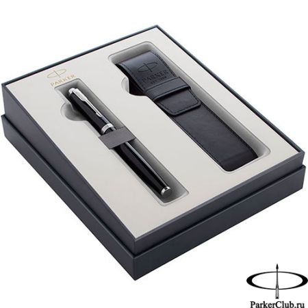 Подарочный набор Parker (Паркер) IM Core Black CT из перьевой ручки и чехла