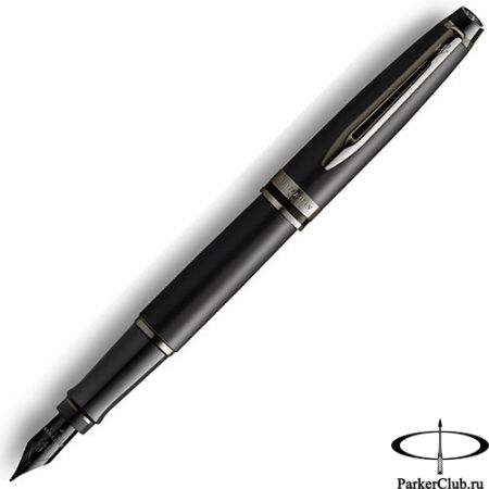 Перьевая ручка Waterman (Ватерман) Expert DeLuxe Metallic Black RT F