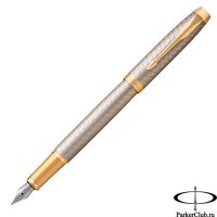 1931684 Перьевая ручка Parker (Паркер) IM Premium Warm Silver/Gold GT F