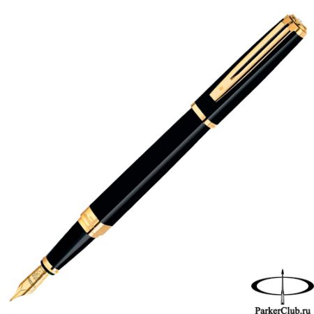 Перьевая ручка Waterman (Ватерман) Exception Slim Black Lacquer GT F