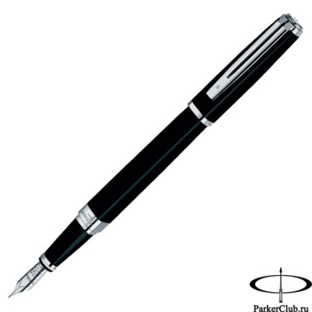 Перьевая ручка Waterman (Ватерман) Exception Slim Black Lacquer ST F