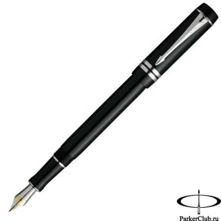 Перьевая ручка Parker (Паркер) Duofold International Black PT F 18К