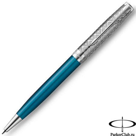 Шариковая ручка Parker (Паркер) Sonnet Premium Metal Blue CT