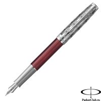 2119650 Перьевая ручка Parker (Паркер) Sonnet Premium Metal Red CT F
