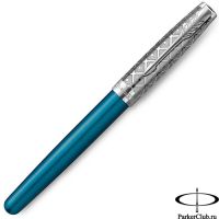 1341477 Перьевая ручка Parker (Паркер) Sonnet Premium Metal Blue CT F