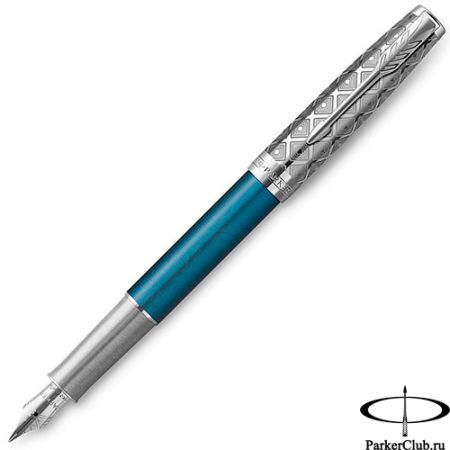 Перьевая ручка Parker (Паркер) Sonnet Premium Metal Blue CT F