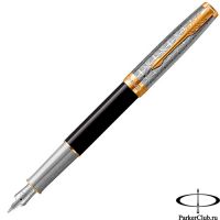 2119784 Перьевая ручка Parker (Паркер) Sonnet Premium Metal Black GT F