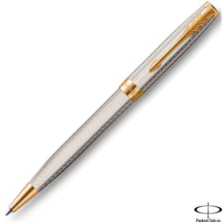 Шариковая ручка Parker (Паркер) Sonnet Premium Mistral GT M серебро 925 пробы